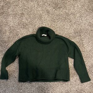 Madewell Dark Green Turtleneck Sweater